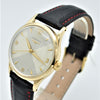 Longines 9ct Gold Dress Watch Model 13322 with Rare Hourglass Dial and Original Box Circa 1957