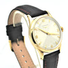 Longines 9ct Gold Dress Watch Model 13322 with Rare Hourglass Dial and Original Box Circa 1957