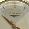 Longines 9ct Gold Dress Watch Model 13322 with Rare Hourglass Dial and Original Box Circa 1957