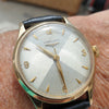 Longines 9ct Gold Dress Watch Model 13322 with Rare Hourglass Dial and Original Box Circa 1957