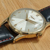 Longines 9ct Gold Dress Watch Model 13322 with Rare Hourglass Dial and Original Box Circa 1957