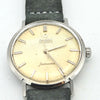 Omega Seamaster Automatic with Linen Dial in Stainless Steel with Omega Buckle and Box 1962