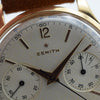 1954 Stunning Oversized Zenith Chronograph 156D 18ct Pink Gold All Original