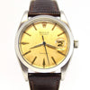 1960 Rolex Oysterdate Precision Wristwatch with Stunning Patina Dial in Stainless Steel on Leather Model 6694