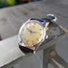 1950 Omega Bumper Automatic with Patina Dial Model 2635 in Stainless Steel