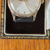 Longines 9ct Gold Dress Watch Model 13322 with Rare Hourglass Dial and Original Box Circa 1957