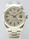 Rolex Oyster Perpetual Date with Satin Silver Dial in Stainless Steel Model 1500 Dated 1971