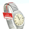 1969 Omega Geneve Date Model 136.041 Manual Wind with Rare Fixo-Flex Bracelet Original Box and Paperwork