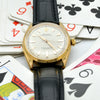 1950s Rolex Oyster Perpetual Chronometer in 18ct Gold Model 6567 with Fluted Bezel and Dagger Markers