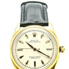 1950s Rolex Oyster Perpetual Chronometer in 18ct Gold Model 6567 with Fluted Bezel and Dagger Markers