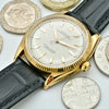 1950s Rolex Oyster Perpetual Chronometer in 18ct Gold Model 6567 with Fluted Bezel and Dagger Markers