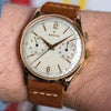 1954 Stunning Oversized Zenith Chronograph 156D 18ct Pink Gold All Original