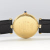 Cartier Ronde Vermeil with Lapis-Type Dial and Vendôme Lugs in Sterling Silver 925 Gilt Circa 1990s