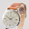 Bucherer Rare swiss Alarm classic wristwatch in Stainless Steel Circa 1960s