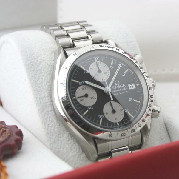 Omega Speedmaster Reduced Model 175.00443 with Box and Book Circa 1994