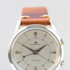 Bucherer Rare swiss Alarm classic wristwatch in Stainless Steel Circa 1960s