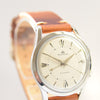 Bucherer Rare swiss Alarm classic wristwatch in Stainless Steel Circa 1960s