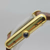 Ladies Cartier Tank Mechanical with Burgundy Dial in 925 Silver Gilt 1970s