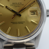 1980-81 Rolex Oyster Perpetual Date Model 15000 in Stainless Steel on Bracelet with Champagne Dial