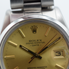 1980-81 Rolex Oyster Perpetual Date Model 15000 in Stainless Steel on Bracelet with Champagne Dial