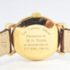 1965 Garrard of London Wristwatch in 9ct Gold with Original Box & Signed Card