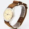 1944 Omega 35mm Military Style Wristwatch Model 2179-3 in Unpolished Stainless Steel Cal. 30T2