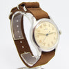 1944 Omega 35mm Military Style Wristwatch Model 2179-3 in Unpolished Stainless Steel Cal. 30T2