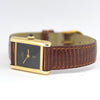 1970s Cartier Ladies Tank Mechanical Manual Wind with Black Onyx-Type Dial