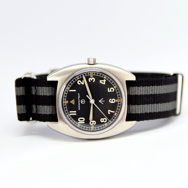 1975 Hamilton W10-6645-99 British Military Issue Mechanical Wristwatch with Hacking Seconds