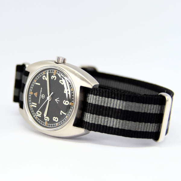1975 Hamilton W10-6645-99 British Military Issue Mechanical Wristwatch with Hacking Seconds
