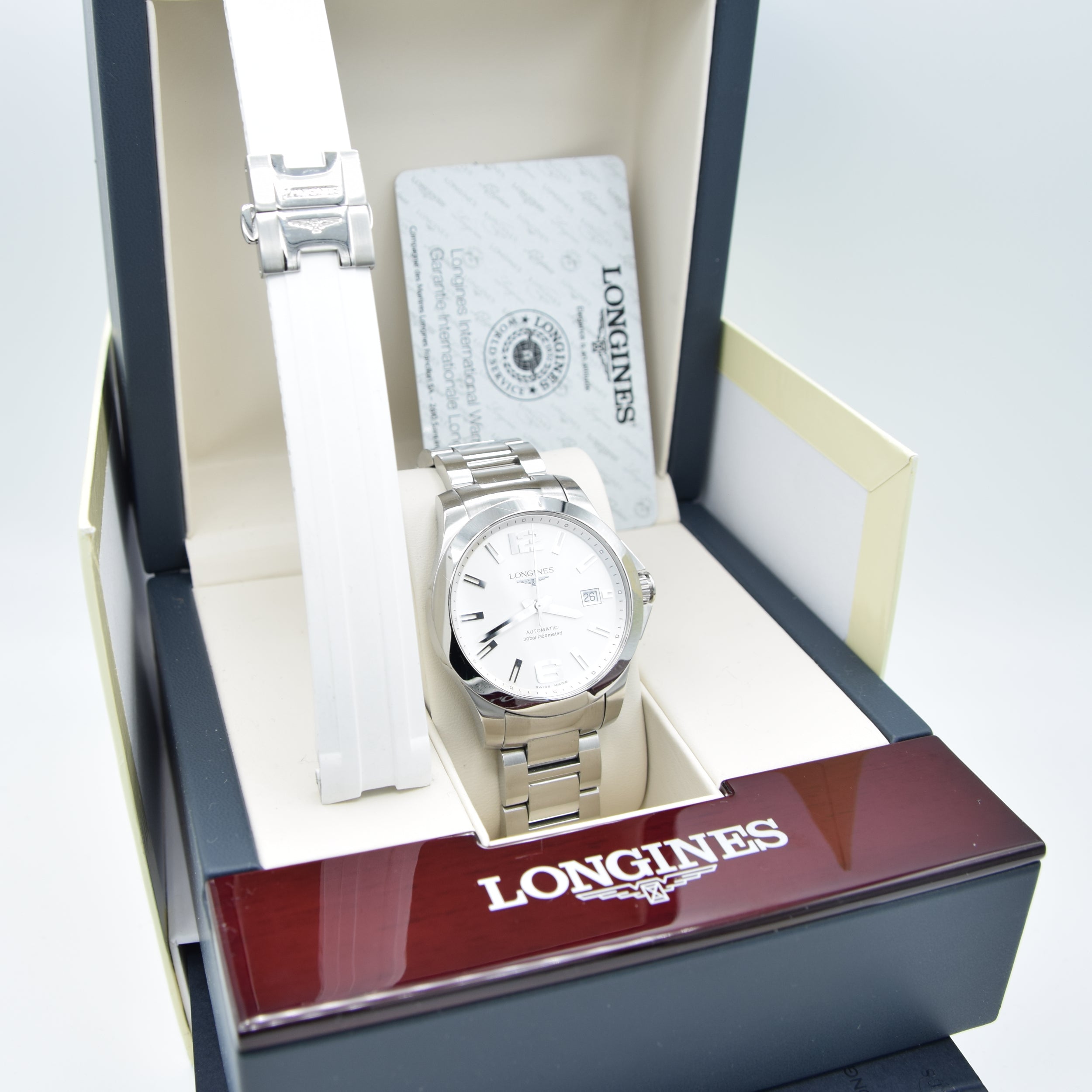 2016 Longines Conquest Automatic Watch Model L3.676.4.86.6 in 39mm