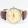 1947 Omega Bumper Automatic Wristwatch with Nice Patina Dial Model 2582 in Stainless Steel