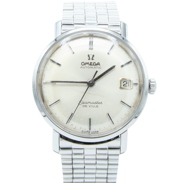 1964/5 Omega Automatic Seamaster De Ville Model 166.020 in Stainless Steel on Bullet Bracelet with Box and Papers