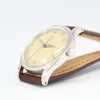 1947 Omega Bumper Automatic Wristwatch with Nice Patina Dial Model 2582 in Stainless Steel