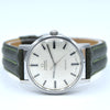 1971 Omega Genève Automatic with Satin Silver Sunburst Dial and Onyx Inset Markers in Stainless Steel Model 165.070