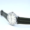 1971 Omega Genève Automatic with Satin Silver Sunburst Dial and Onyx Inset Markers in Stainless Steel Model 165.070