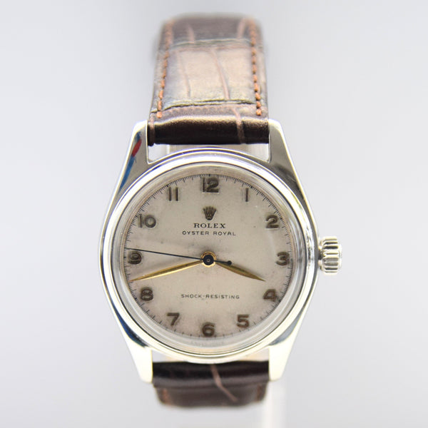Rolex Oyster Royal Model 4444 in Stainless Steel 32mm oyster case - Rare Arabic numerals dated 1945