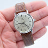 1965 Omega Seamaster Sharp Slim De Ville Model 136.020 with Even Patina Dial 33.5mm