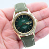 1977 Omega Rare Large Cosmic 2000 Fumé Emerald Green Automatic Day/Date Model 166.129