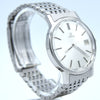 1980-81 Omega Manual Wind Date Dress Watch Model 136.0104 in Stainless Steel on Bracelet with Box and Papers