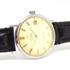 1965 Omega Automatic Seamaster De Ville Date Model 166.020 Wristwatch with Linen Dial with Hippocampus Back in Stainless Steel