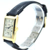 1930s Cyma 'Presidente' La Perla Caracas Rectangular Deco Wristwatch with Arabic Dial in 18ct Gold