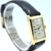 1930s Cyma 'Presidente' La Perla Caracas Rectangular Deco Wristwatch with Arabic Dial in 18ct Gold