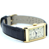 1930s Cyma 'Presidente' La Perla Caracas Rectangular Deco Wristwatch with Arabic Dial in 18ct Gold