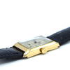 1930s Cyma 'Presidente' La Perla Caracas Rectangular Deco Wristwatch with Arabic Dial in 18ct Gold