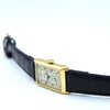 1930s Cyma 'Presidente' La Perla Caracas Rectangular Deco Wristwatch with Arabic Dial in 18ct Gold