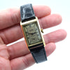 1930s Cyma 'Presidente' La Perla Caracas Rectangular Deco Wristwatch with Arabic Dial in 18ct Gold