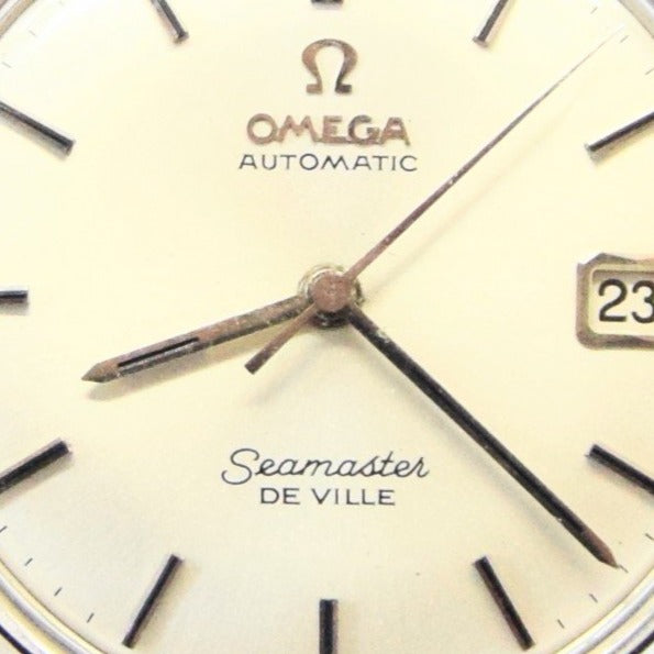 1960s Omega Automatic Seamaster De Ville Model 166.020 on Stainless Steel Flat BOR Bracelet