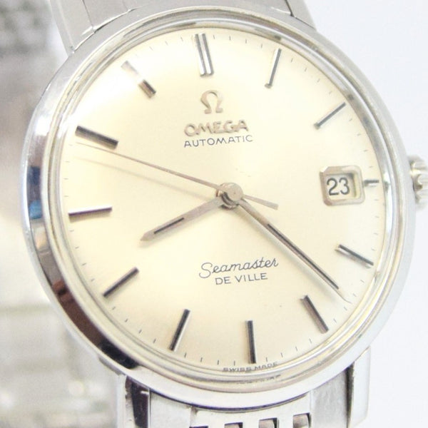 1960s Omega Automatic Seamaster De Ville Model 166.020 on Stainless Steel Flat BOR Bracelet