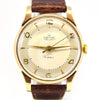 1957 Smiths De Luxe All English 9ct Gold Dress Wristwatch with Arabic Numerals in Mint Condition